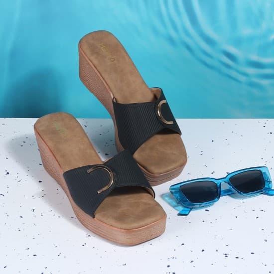 Women Black Casual Slip Ons | Metro Shoes Women Black Casual Slip Ons | Metro Shoes