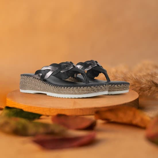 Women Black Casual Slip Ons Women Black Casual Slip Ons