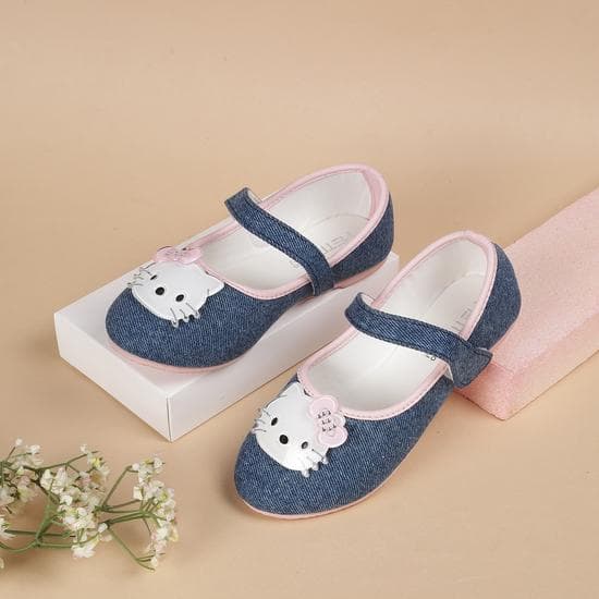 Girls Blue Casual Ballerinas Girls Blue Casual Ballerinas