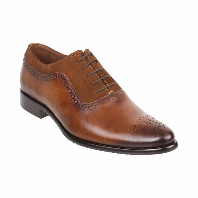 Men Tan Formal Lace Up Men Tan Formal Lace Up