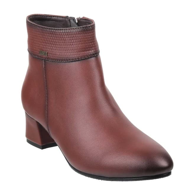 Women Maroon Party Boots Women Maroon Party Boots