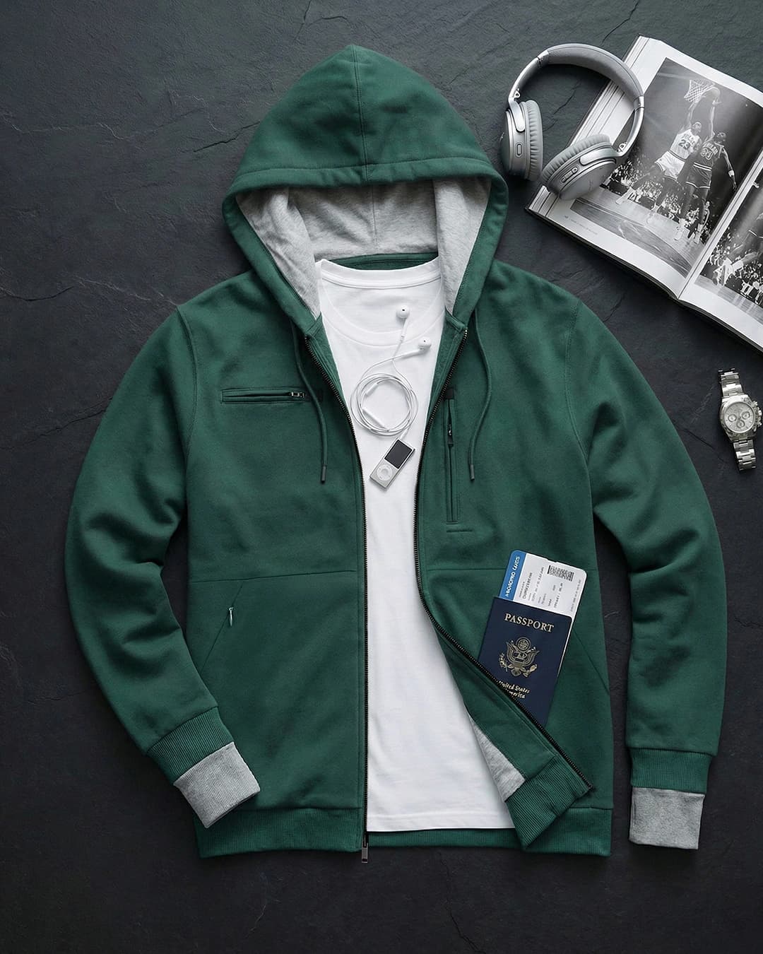 Buy Men's Green Plus Size Airport Hoodie Online at Bewakoof | Bewakoof Buy Men's Green Plus Size Airport Hoodie Online at Bewakoof | Bewakoof