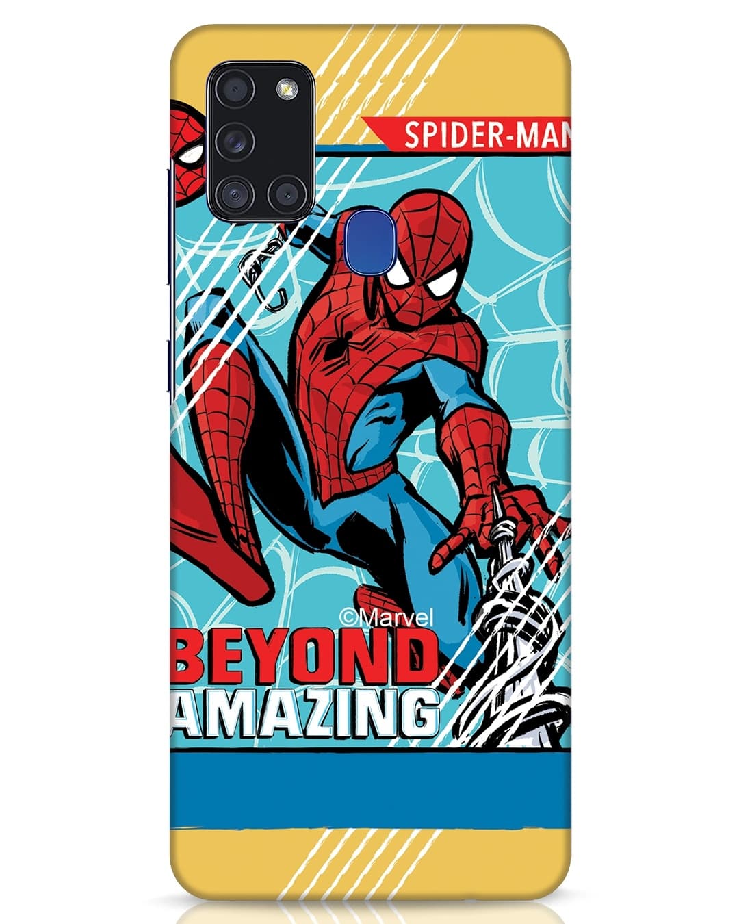 Buy Amazing Spiderman Designer Hard Cover for Samsung Galaxy A21s Online in India at Bewakoof Buy Amazing Spiderman Designer Hard Cover for Samsung Galaxy A21s Online in India at Bewakoof