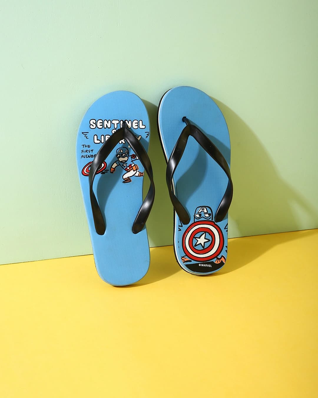 Buy Captain America Superhero Men's Flip-flops (AVL) Online in India at Bewakoof | Bewakoof Buy Captain America Superhero Men's Flip-flops (AVL) Online in India at Bewakoof | Bewakoof