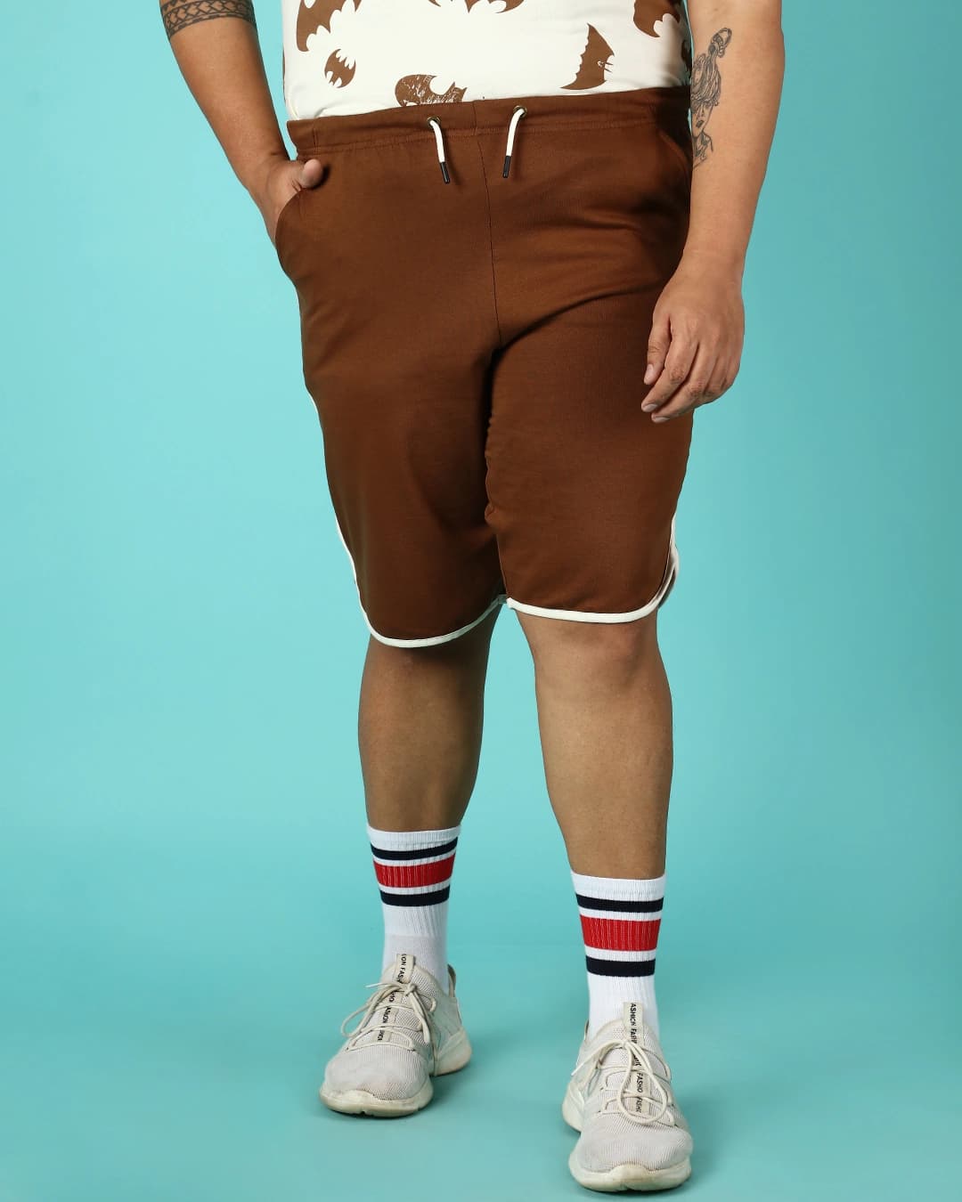 Buy Killer Brown Plus Size Basic Shorts Online at Bewakoof | Bewakoof Buy Killer Brown Plus Size Basic Shorts Online at Bewakoof | Bewakoof