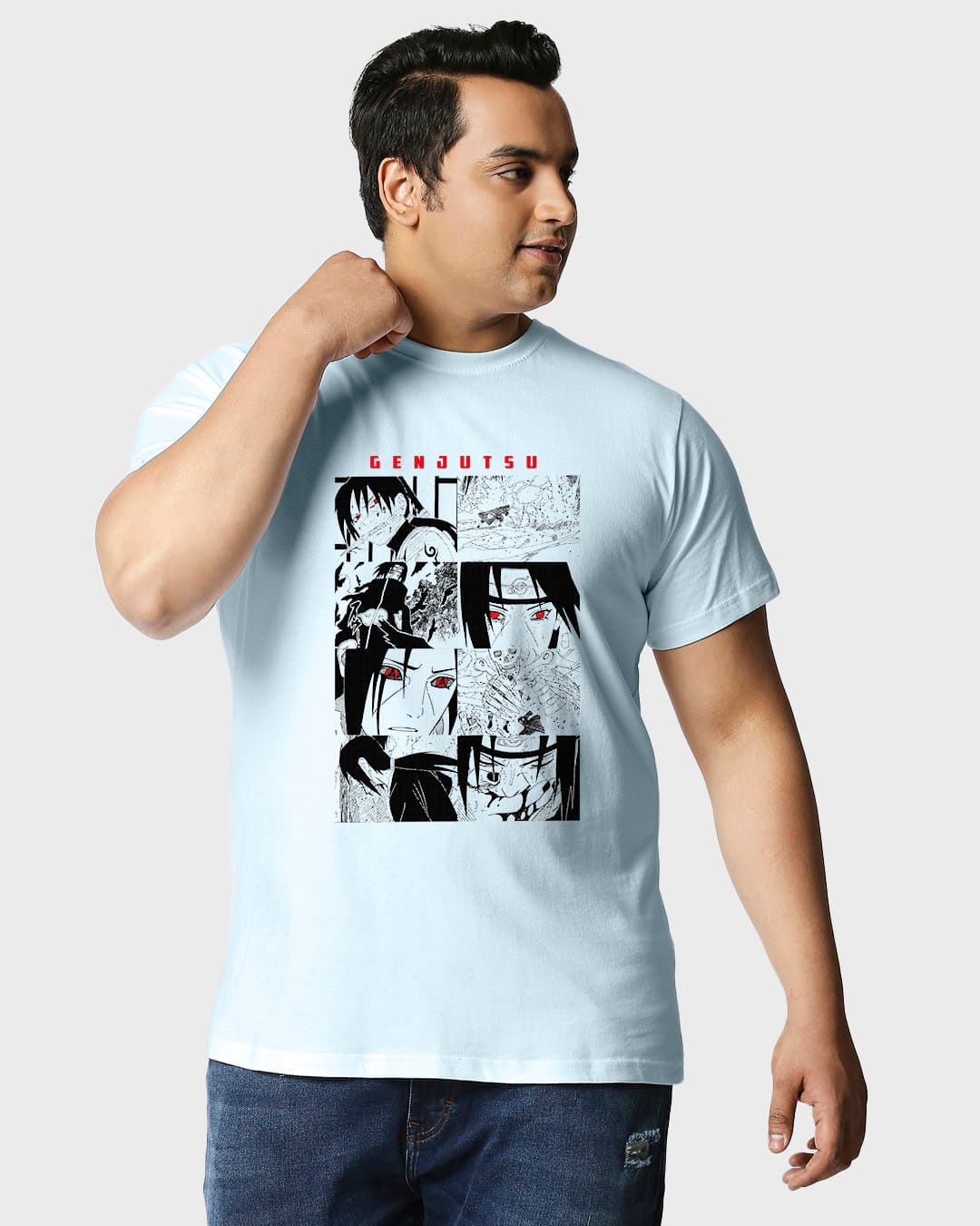 Buy Men's Ice Water Blue Ganjutsu Graphic Printed Plus Size T-shirt Online at Bewakoof Buy Men's Ice Water Blue Ganjutsu Graphic Printed Plus Size T-shirt Online at Bewakoof