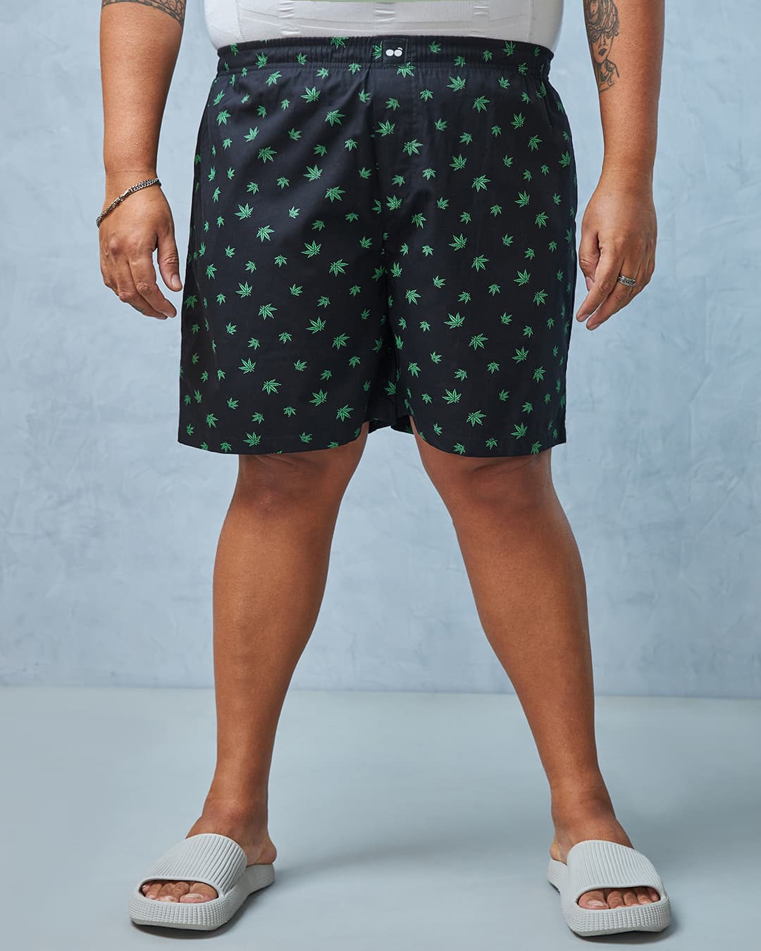 Buy Men's Black All Over Printed Plus Size Boxer Online at Bewakoof Buy Men's Black All Over Printed Plus Size Boxer Online at Bewakoof