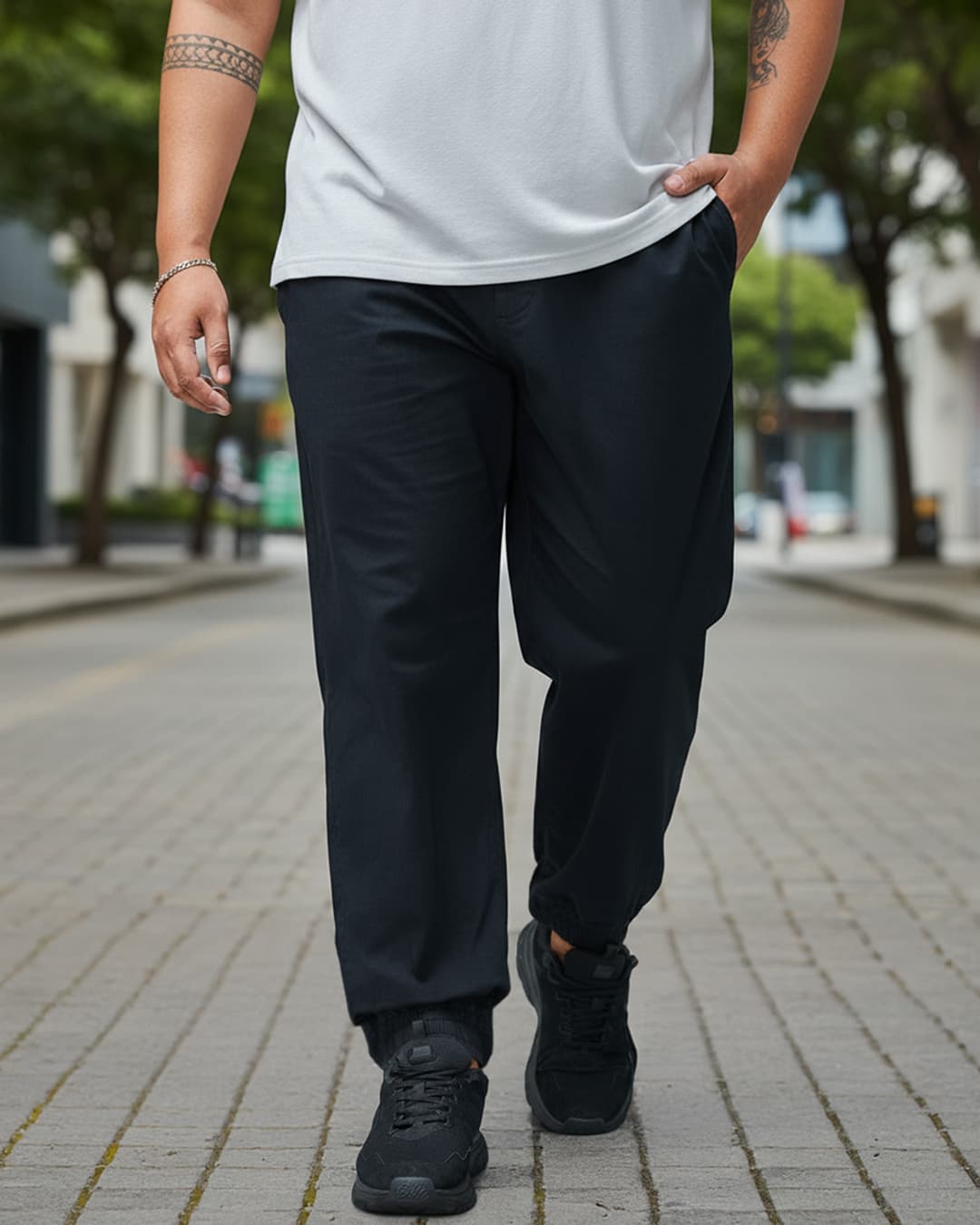 Buy Men's Black Plus Size Joggers Online at Bewakoof | Bewakoof Buy Men's Black Plus Size Joggers Online at Bewakoof | Bewakoof