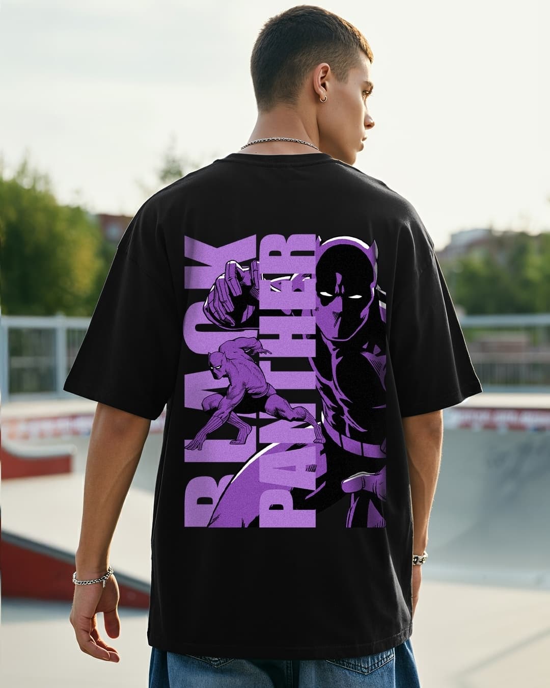 Buy Men's Black T'Challa Graphic Printed Oversized T-shirt Online at Bewakoof | Bewakoof Buy Men's Black T'Challa Graphic Printed Oversized T-shirt Online at Bewakoof | Bewakoof