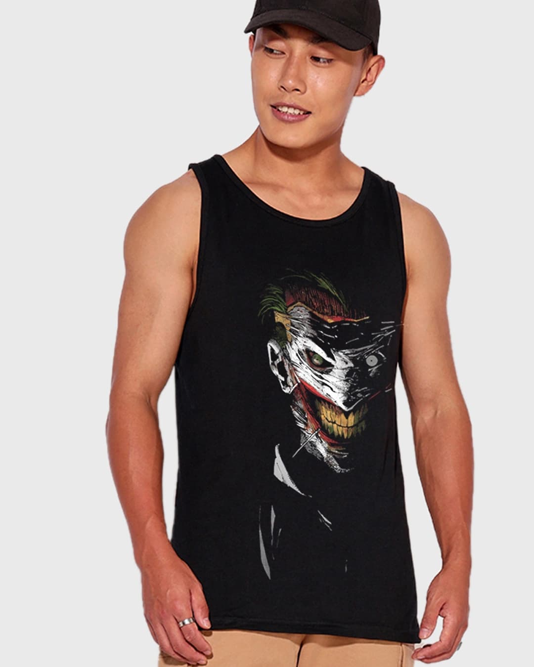 Buy Men's Black Why So Serious Man Graphic Printed Vest Online at Bewakoof | Bewakoof Buy Men's Black Why So Serious Man Graphic Printed Vest Online at Bewakoof | Bewakoof