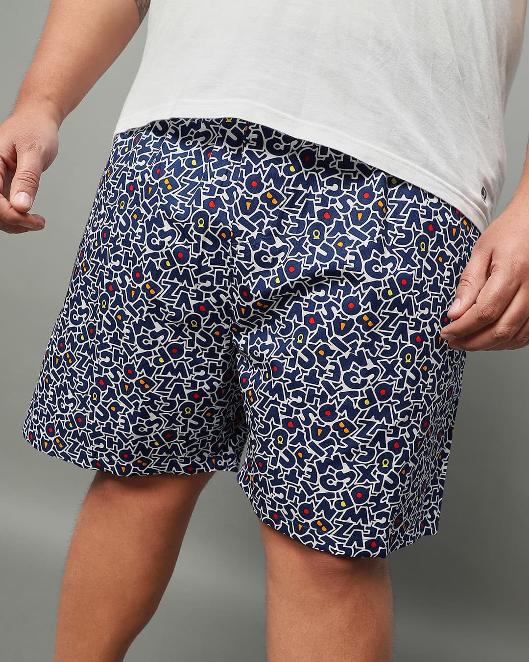 Buy Men's Blue All Over Alphabets Printed Plus Size Boxers Online at Bewakoof Buy Men's Blue All Over Alphabets Printed Plus Size Boxers Online at Bewakoof