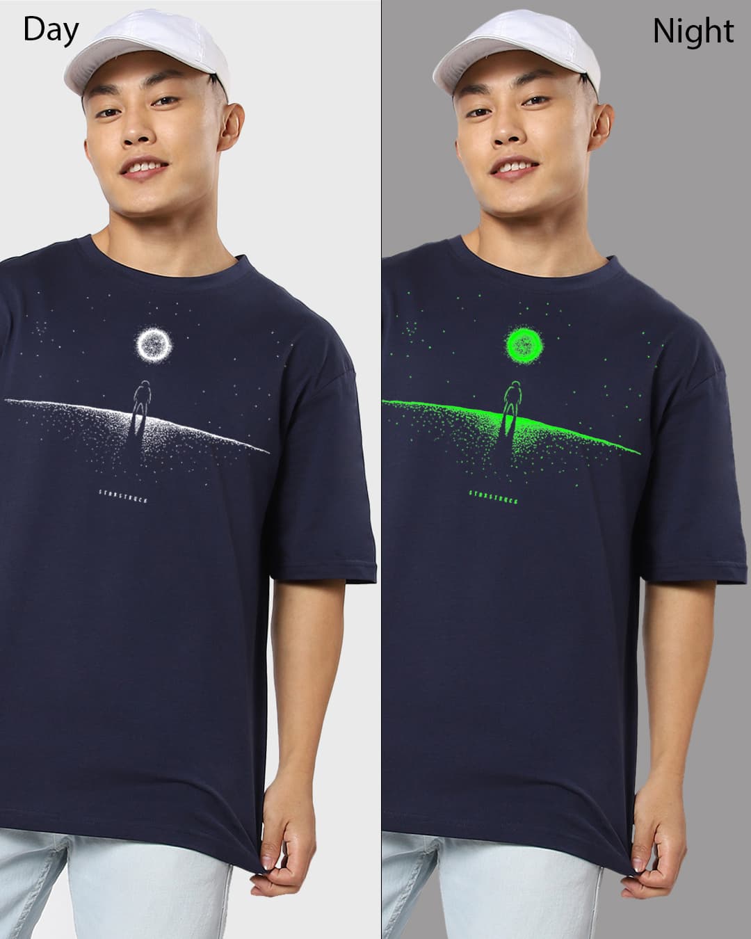 Buy Men's Blue Starstuck Graphic Printed Oversized T-shirt Online at Bewakoof | Bewakoof Buy Men's Blue Starstuck Graphic Printed Oversized T-shirt Online at Bewakoof | Bewakoof