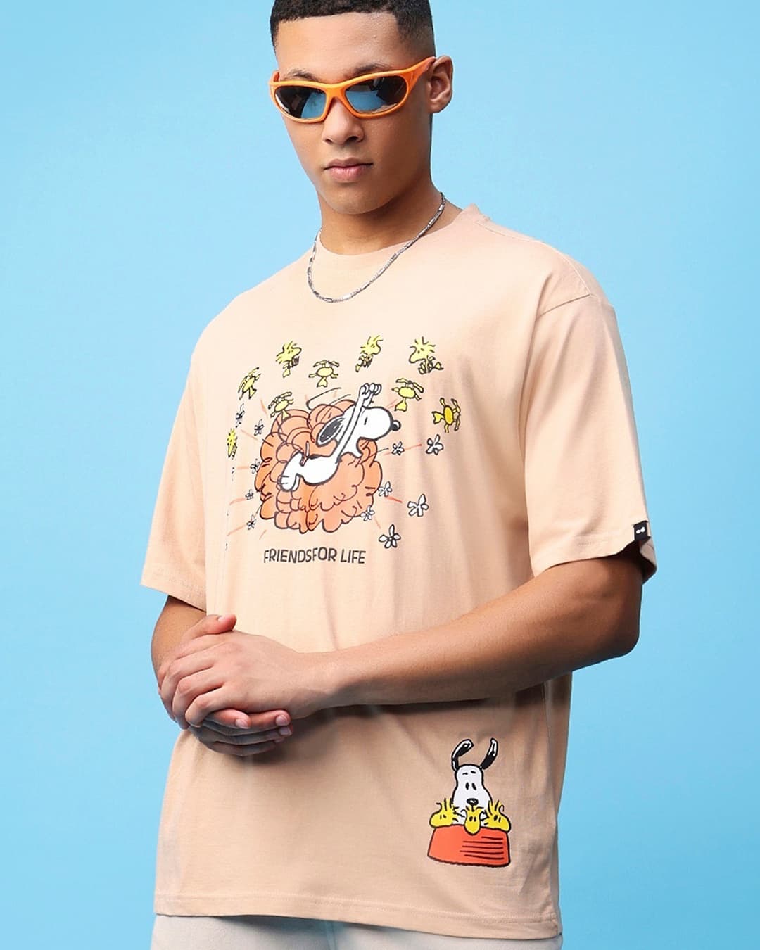 Buy Men's Brown Friends For Life Graphic Printed Oversized T-shirt Online at Bewakoof | Bewakoof Buy Men's Brown Friends For Life Graphic Printed Oversized T-shirt Online at Bewakoof | Bewakoof