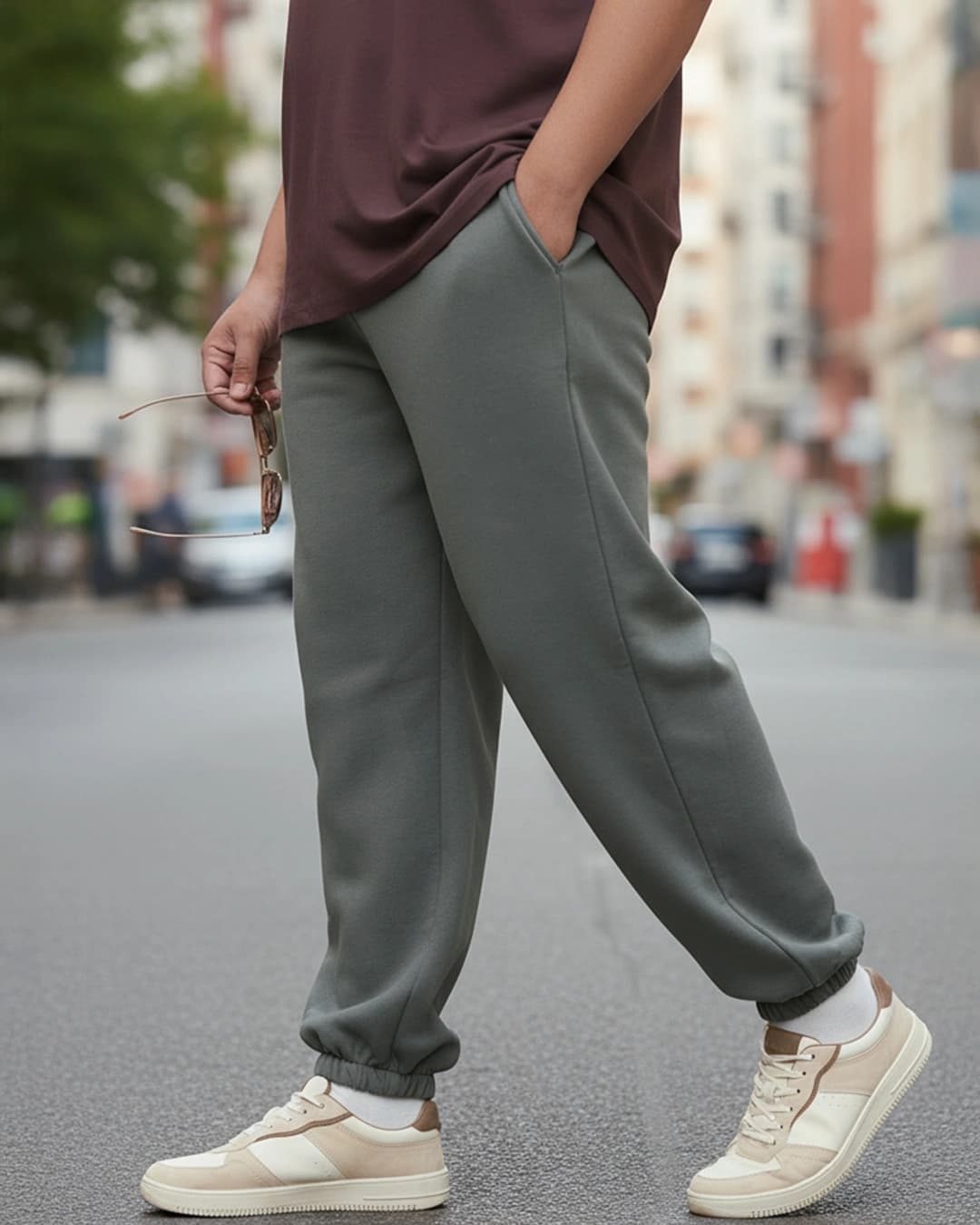 Buy Men's Charcoal Grey Oversized Plus Size Brushed Fleece Joggers Online at Bewakoof | Bewakoof Buy Men's Charcoal Grey Oversized Plus Size Brushed Fleece Joggers Online at Bewakoof | Bewakoof
