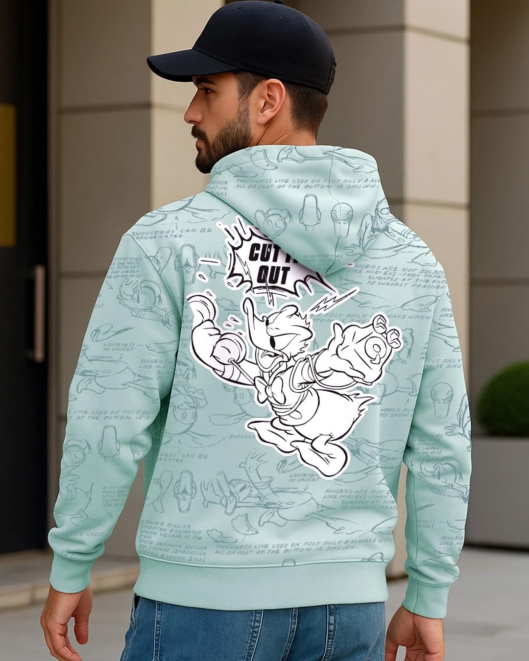 Buy Men's Green All Over Printed Oversized Hoodies Online at Bewakoof | Bewakoof Buy Men's Green All Over Printed Oversized Hoodies Online at Bewakoof | Bewakoof