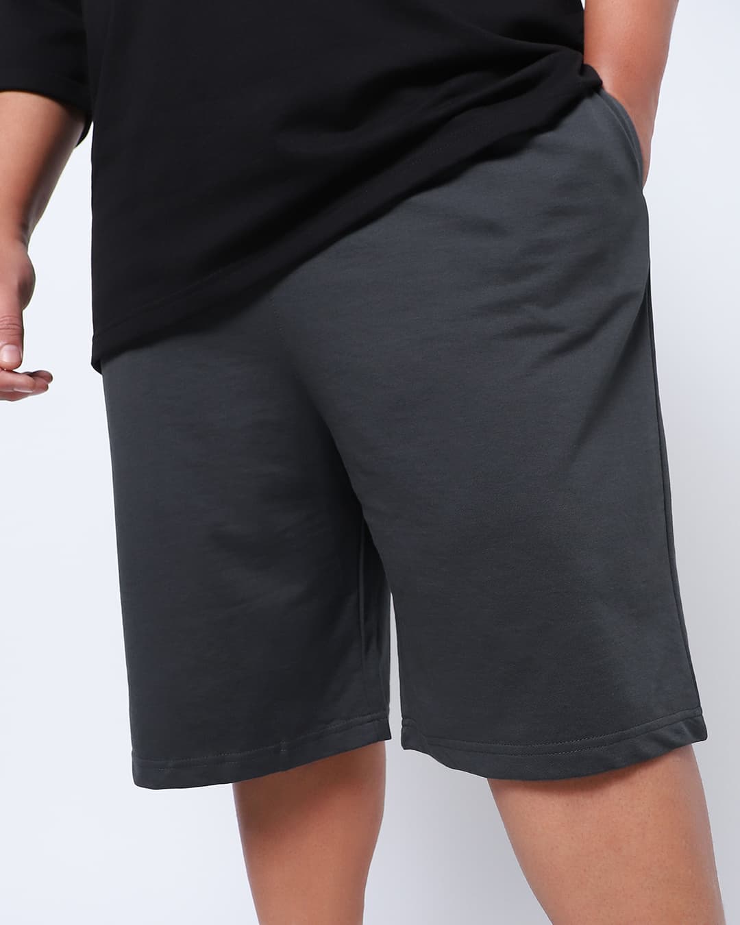 Buy Men's Grey Oversized Plus Size Shorts Online at Bewakoof | Bewakoof Buy Men's Grey Oversized Plus Size Shorts Online at Bewakoof | Bewakoof