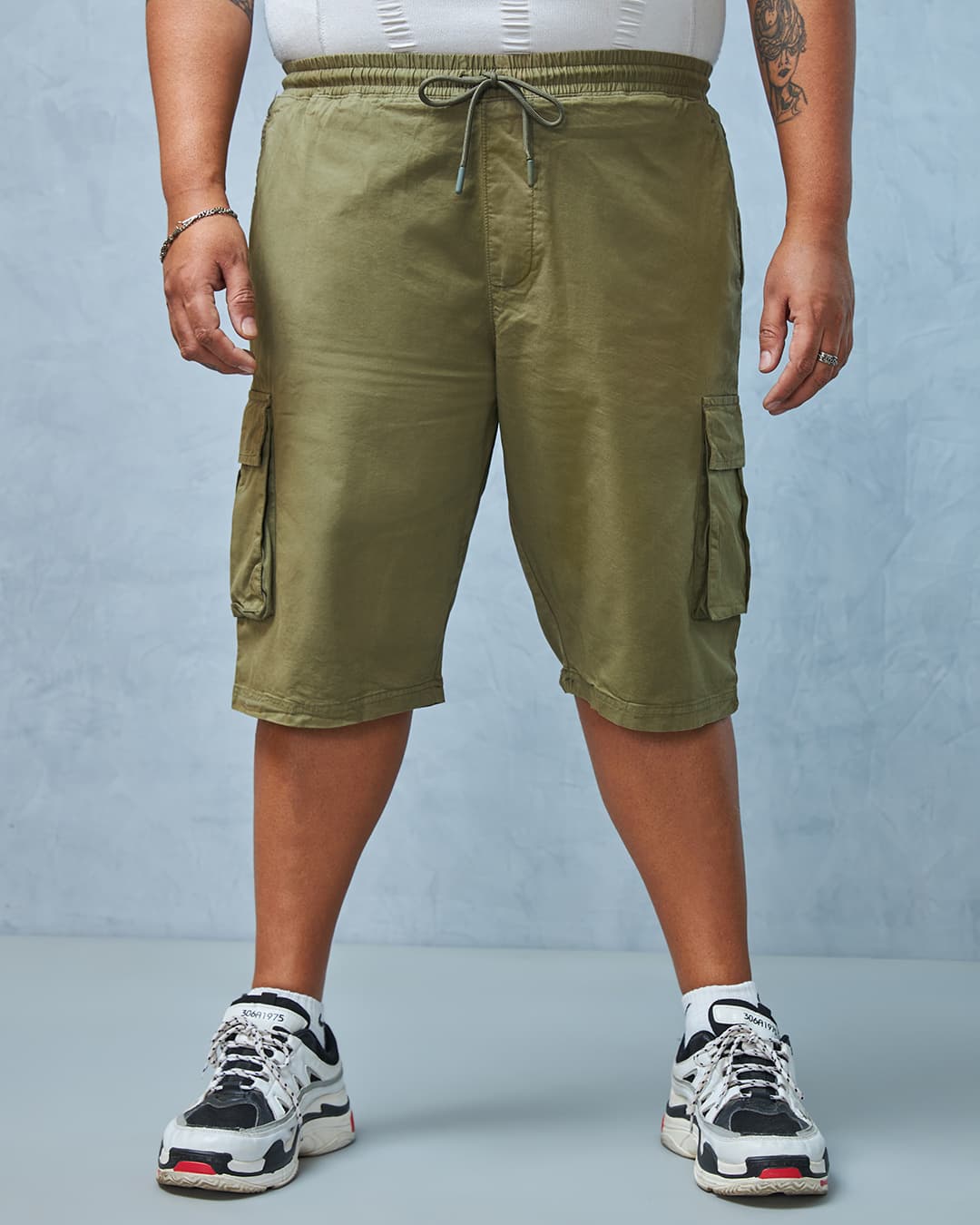 Buy Men's Green Plus Size Cargo Shorts Online at Bewakoof | Bewakoof Buy Men's Green Plus Size Cargo Shorts Online at Bewakoof | Bewakoof