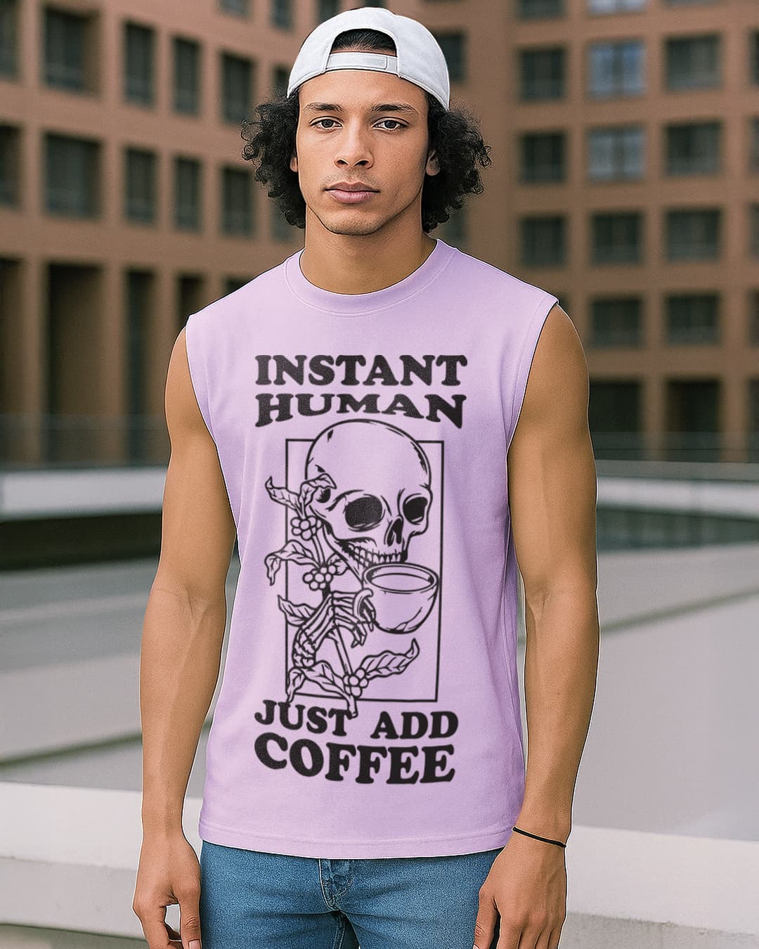 Buy Men's Purple Instant Human Graphic Printed Oversized Vest Online at Bewakoof | Bewakoof Buy Men's Purple Instant Human Graphic Printed Oversized Vest Online at Bewakoof | Bewakoof