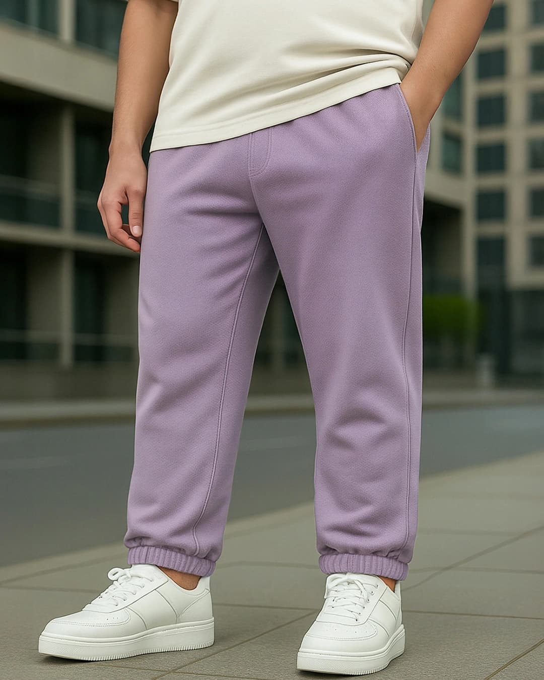 Buy Men's Purple Oversized Plus Size Brushed Fleece Joggers Online at Bewakoof | Bewakoof Buy Men's Purple Oversized Plus Size Brushed Fleece Joggers Online at Bewakoof | Bewakoof