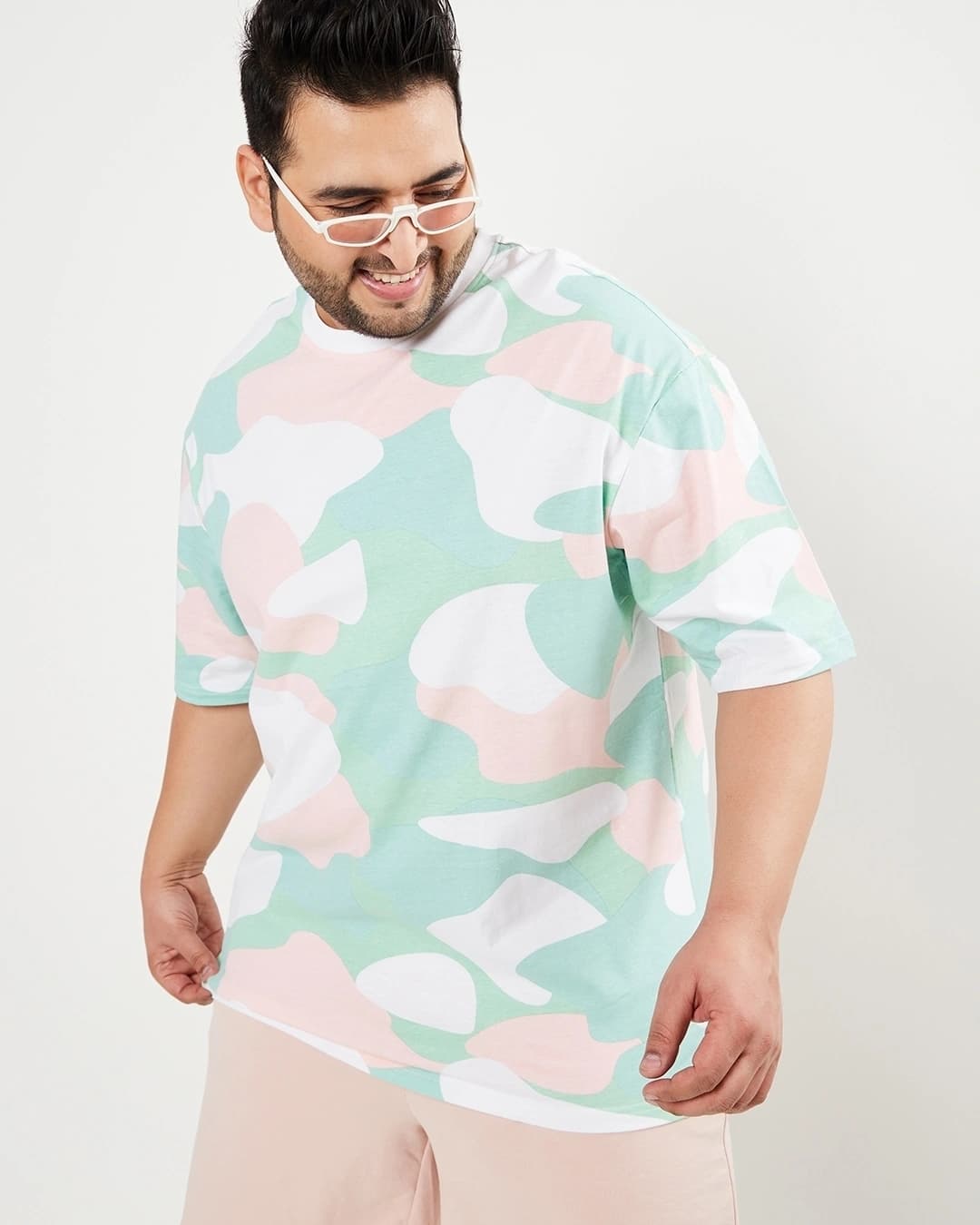 Buy Men's Sun Kissed Green Camo Plus Size Oversized T-shirt Online at Bewakoof | Bewakoof Buy Men's Sun Kissed Green Camo Plus Size Oversized T-shirt Online at Bewakoof | Bewakoof