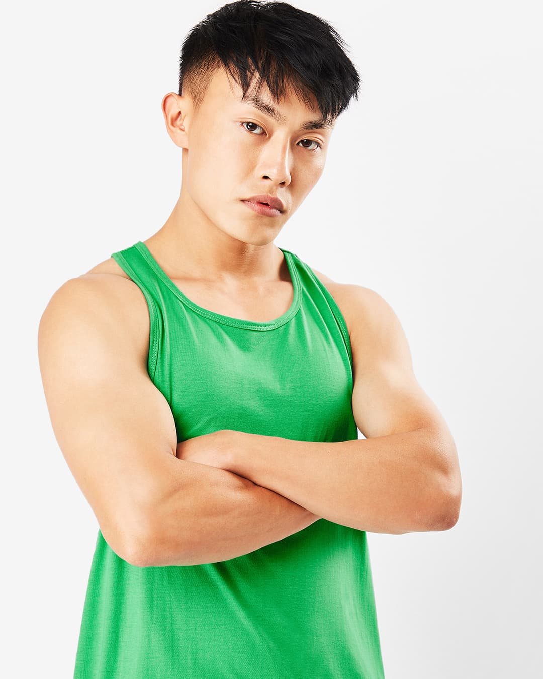 Buy Men's Varsity Green Deep Cut Vest Online at Bewakoof | Bewakoof Buy Men's Varsity Green Deep Cut Vest Online at Bewakoof | Bewakoof