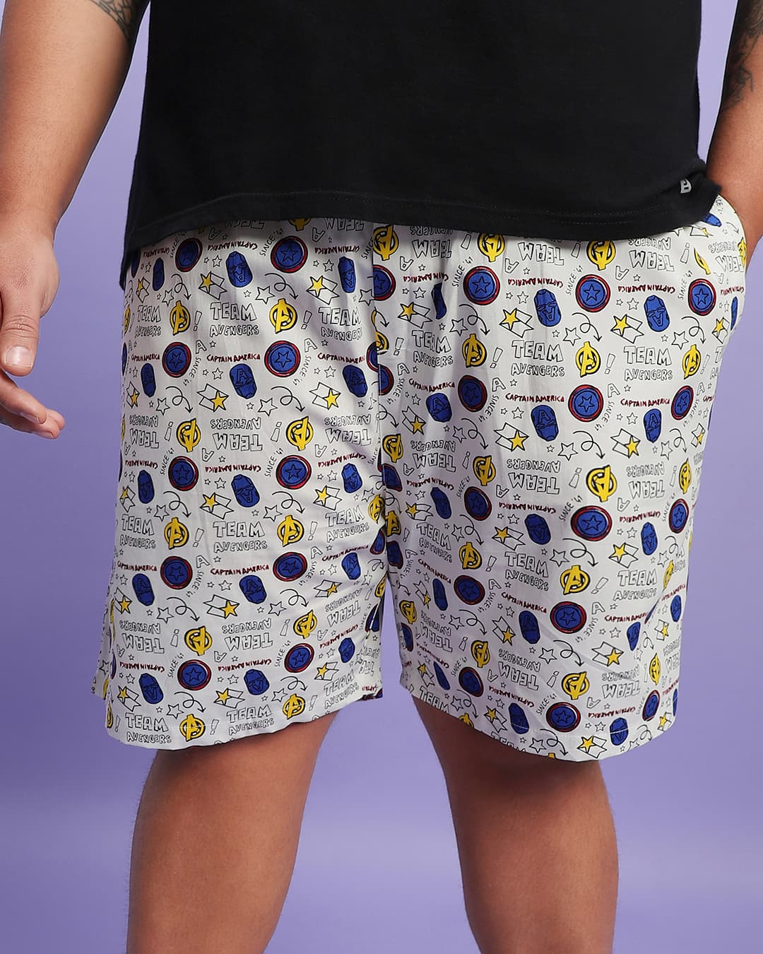 Buy Men's White All Over Printed Plus Size Boxers Online at Bewakoof Buy Men's White All Over Printed Plus Size Boxers Online at Bewakoof
