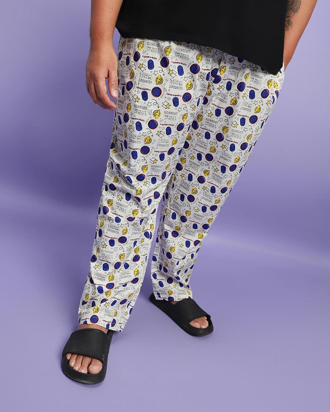 Buy Men's White All Over Printed Plus Size Pyjamas Online at Bewakoof | Bewakoof Buy Men's White All Over Printed Plus Size Pyjamas Online at Bewakoof | Bewakoof