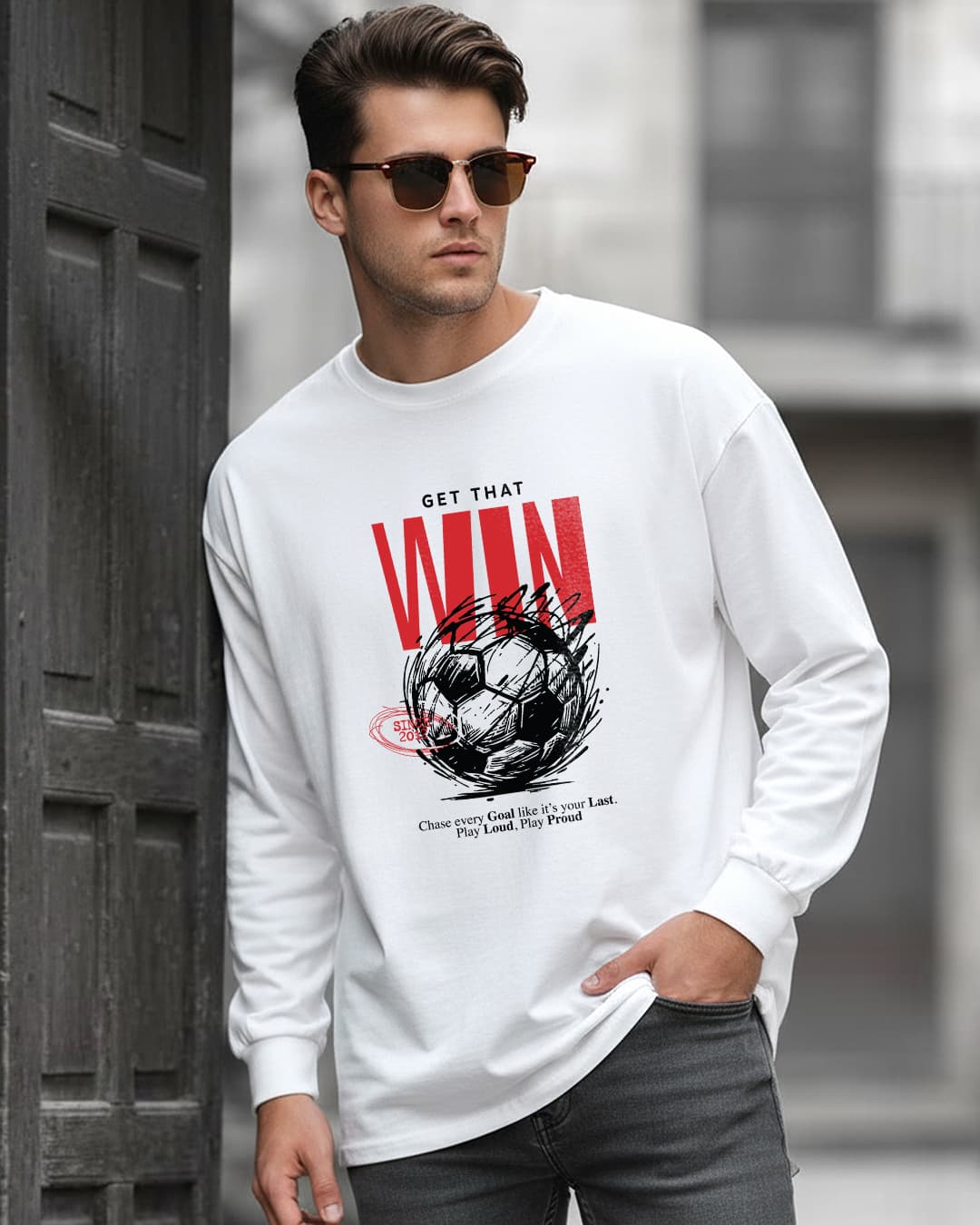 Buy Men's White Get That Win Graphic Printed Oversized T-shirt Online at Bewakoof | Bewakoof Buy Men's White Get That Win Graphic Printed Oversized T-shirt Online at Bewakoof | Bewakoof