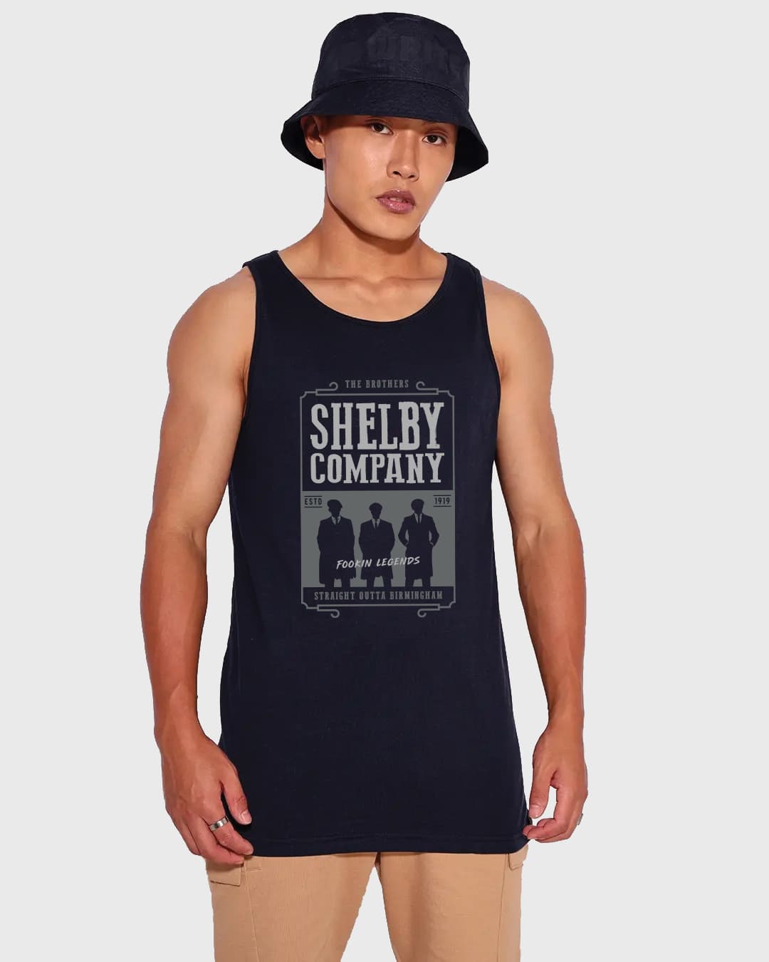 Buy Men's Black Shelby Brother Graphic Printed Vest Online at Bewakoof | Bewakoof Buy Men's Black Shelby Brother Graphic Printed Vest Online at Bewakoof | Bewakoof