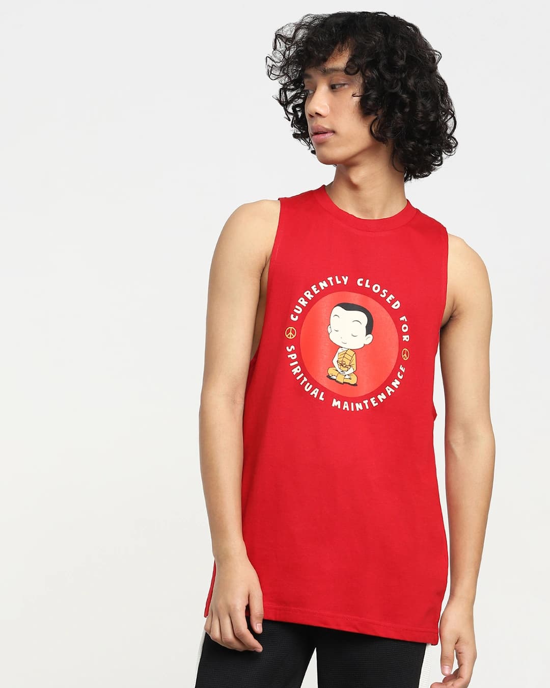 Buy Men's Red Spirit Maintenance Graphic Printed Deep Armhole Vest Online at Bewakoof | Bewakoof Buy Men's Red Spirit Maintenance Graphic Printed Deep Armhole Vest Online at Bewakoof | Bewakoof