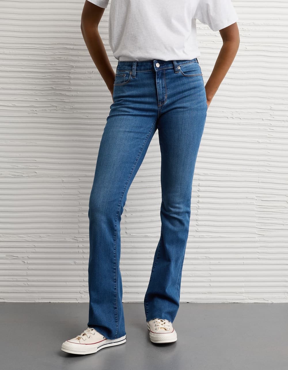 American Eagle Women Blue Next Level High-Waisted Skinny Kick Jean | Aeo American Eagle Women Blue Next Level High-Waisted Skinny Kick Jean | Aeo