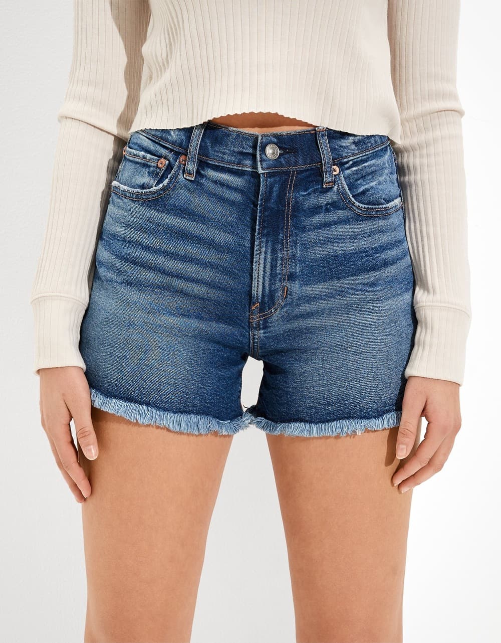 American Eagle Women Blue Stretch Denim 90s Boyfriend Short | Aeo American Eagle Women Blue Stretch Denim 90s Boyfriend Short | Aeo