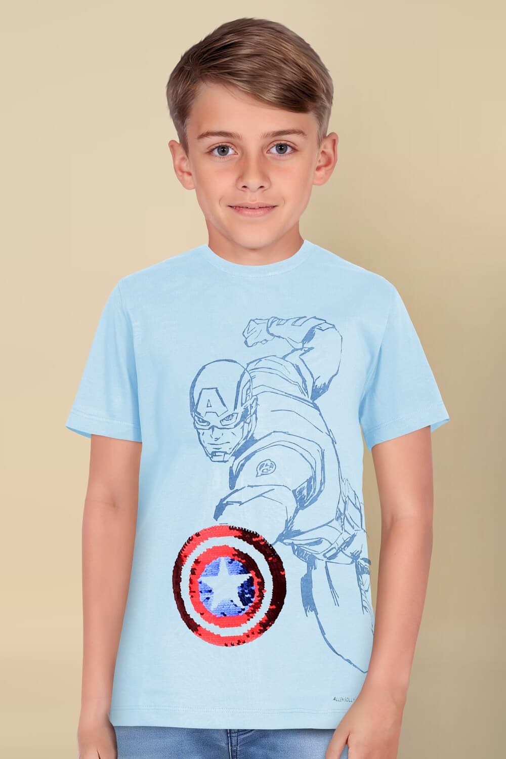 Boys Blue Regular Fit Graphic Print Crew Neck T-shirt Boys Blue Regular Fit Graphic Print Crew Neck T-shirt