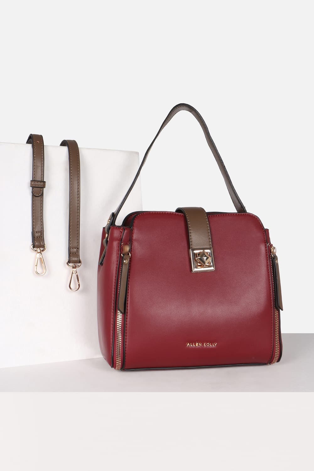 Women Maroon Casual Handbag Women Maroon Casual Handbag