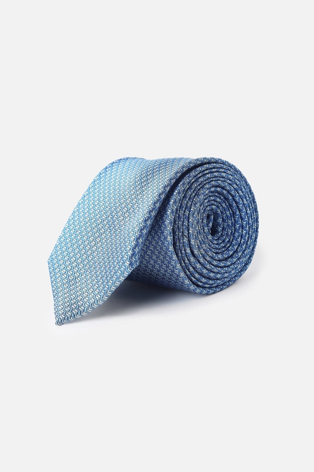 Men Light Blue Embroidered Formal Tie Men Light Blue Embroidered Formal Tie