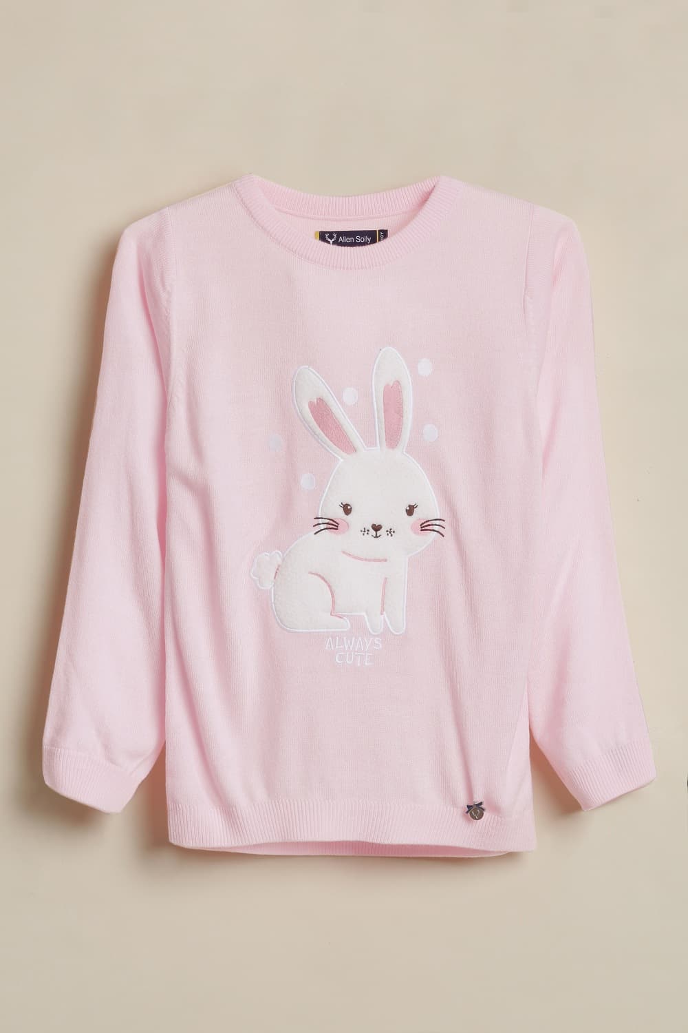 Girls Pink Embroidered Sweater Girls Pink Embroidered Sweater