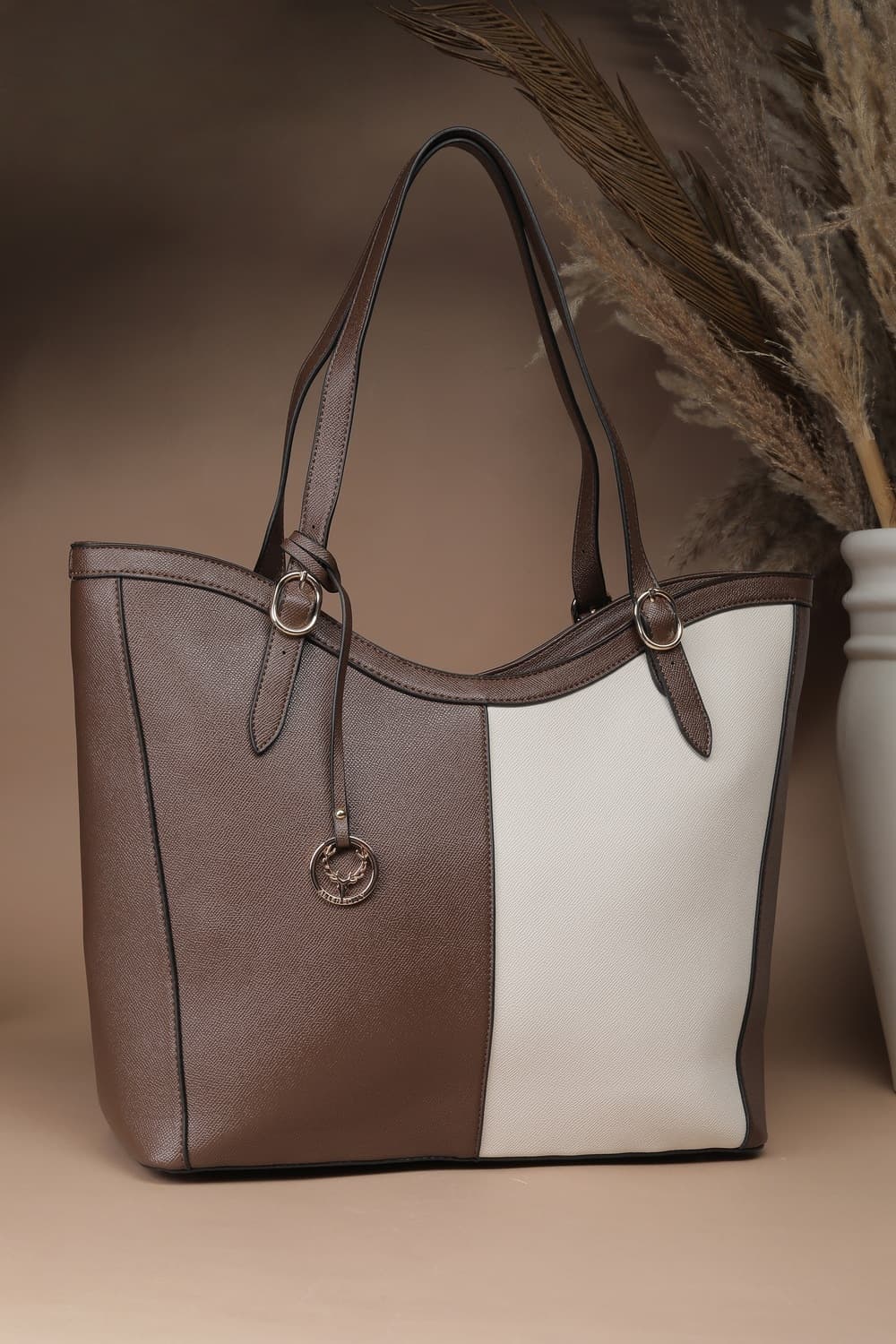 Women Brown Formal Tote Bag Women Brown Formal Tote Bag