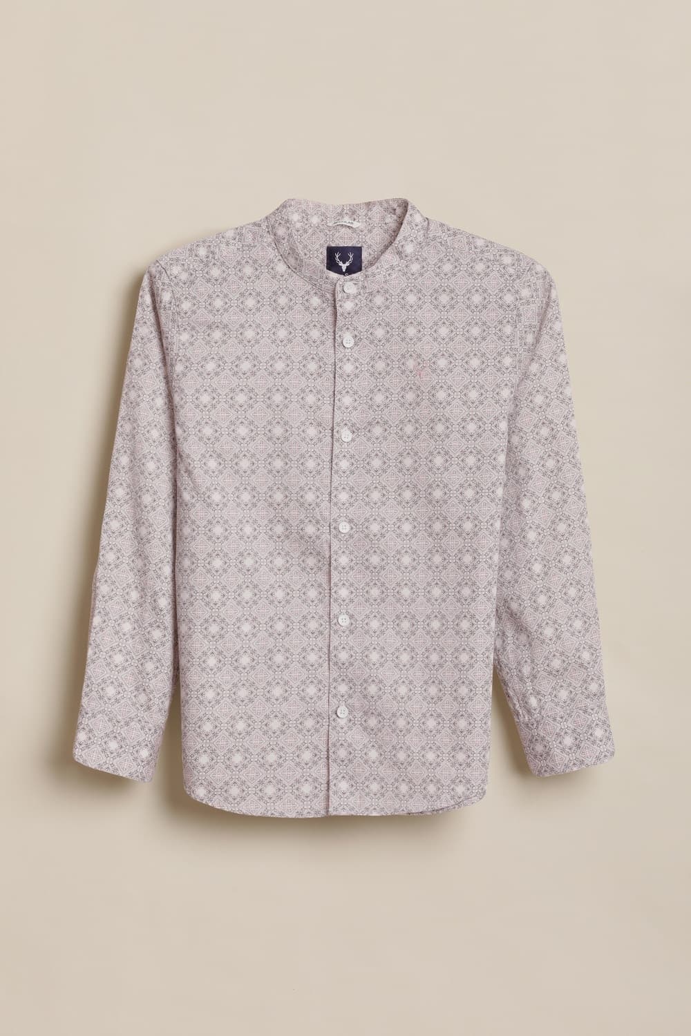 Boys Pink Print Casual Shirt Boys Pink Print Casual Shirt
