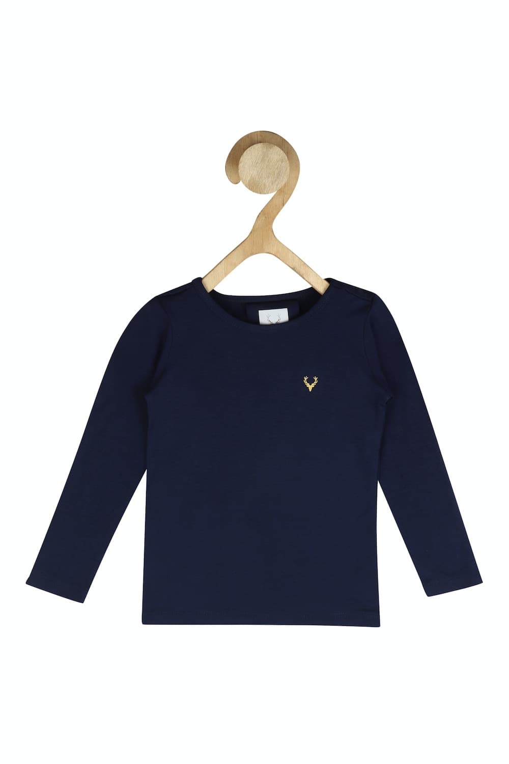 Boys Navy Regular Fit Solid Crew Neck T-shirt | Allen Solly Boys Navy Regular Fit Solid Crew Neck T-shirt | Allen Solly