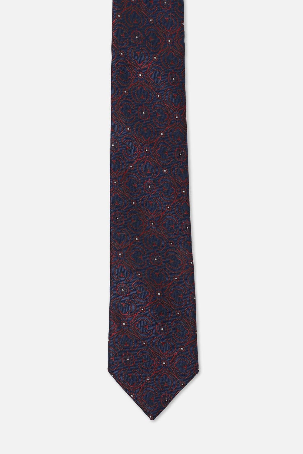 Men Navy Embroidered Formal Tie Men Navy Embroidered Formal Tie
