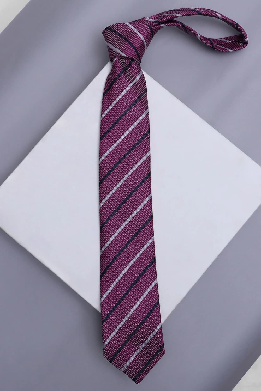 Men Pink Print Tie | Louisphilippe Men Pink Print Tie | Louisphilippe