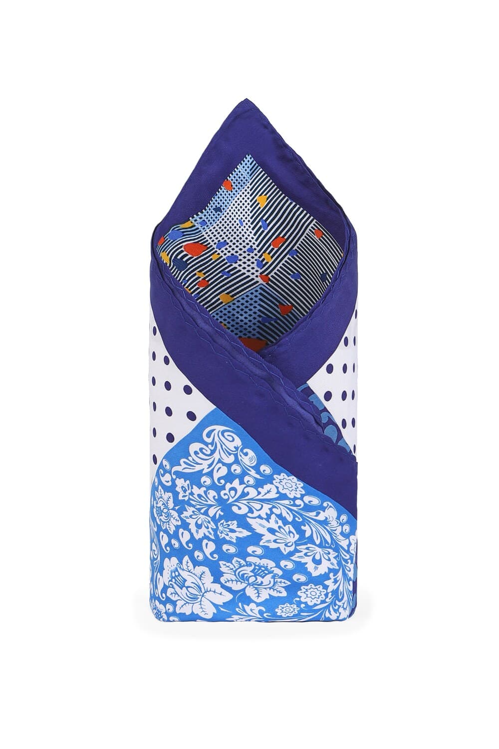Men Multi Print Formal Pocket Square | Louisphilippe Men Multi Print Formal Pocket Square | Louisphilippe