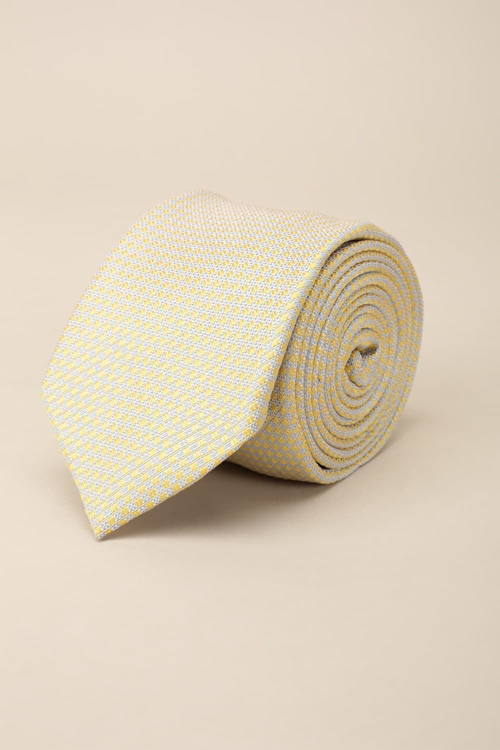 Men Yellow Embroidered Tie | Louisphilippe Men Yellow Embroidered Tie | Louisphilippe