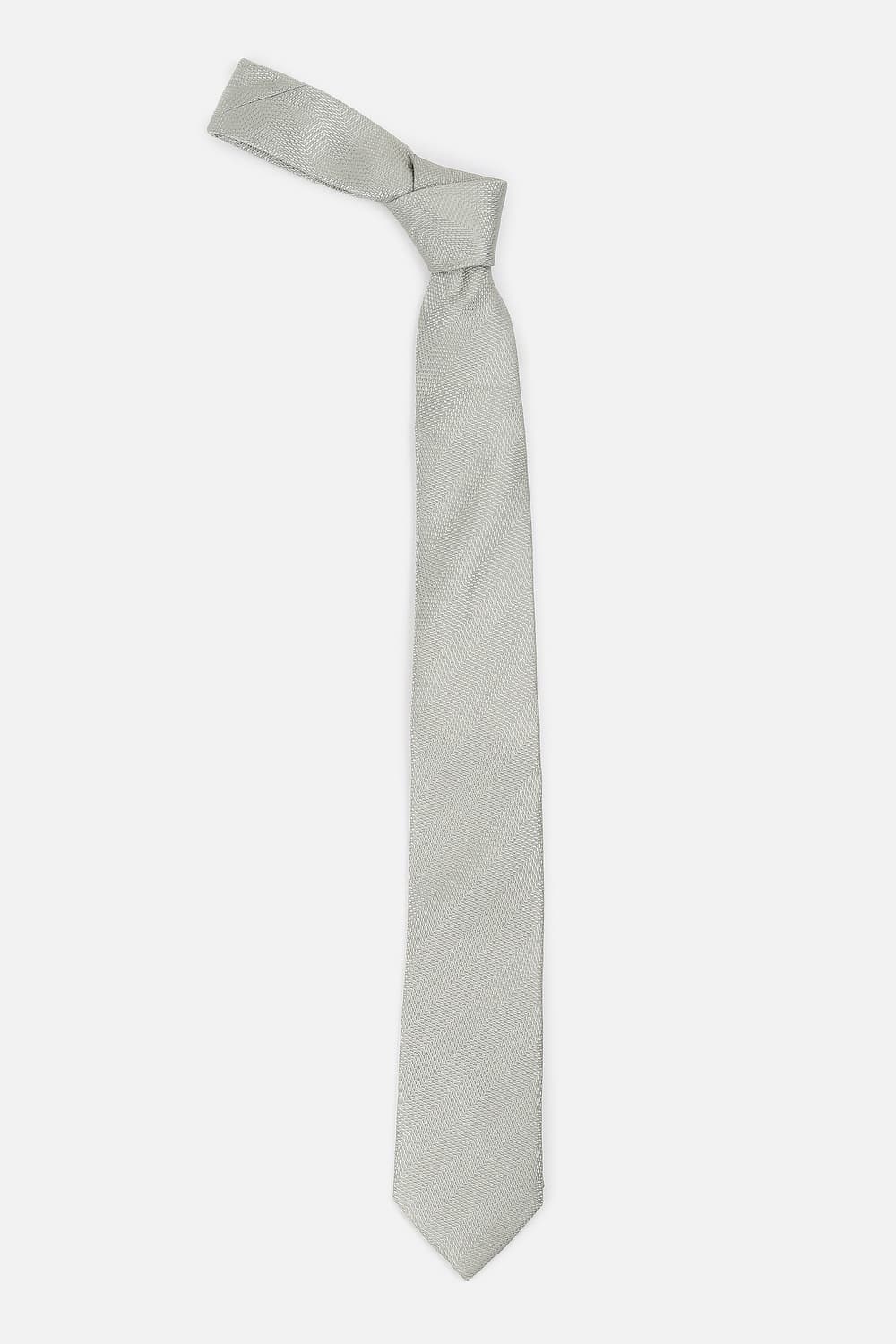 Men Green Embroidered Tie | Louisphilippe Men Green Embroidered Tie | Louisphilippe