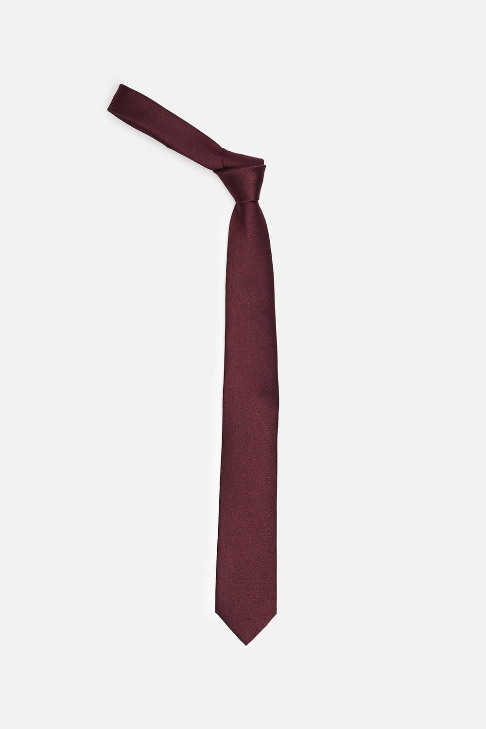 Men Maroon Textured Tie | Louisphilippe Men Maroon Textured Tie | Louisphilippe
