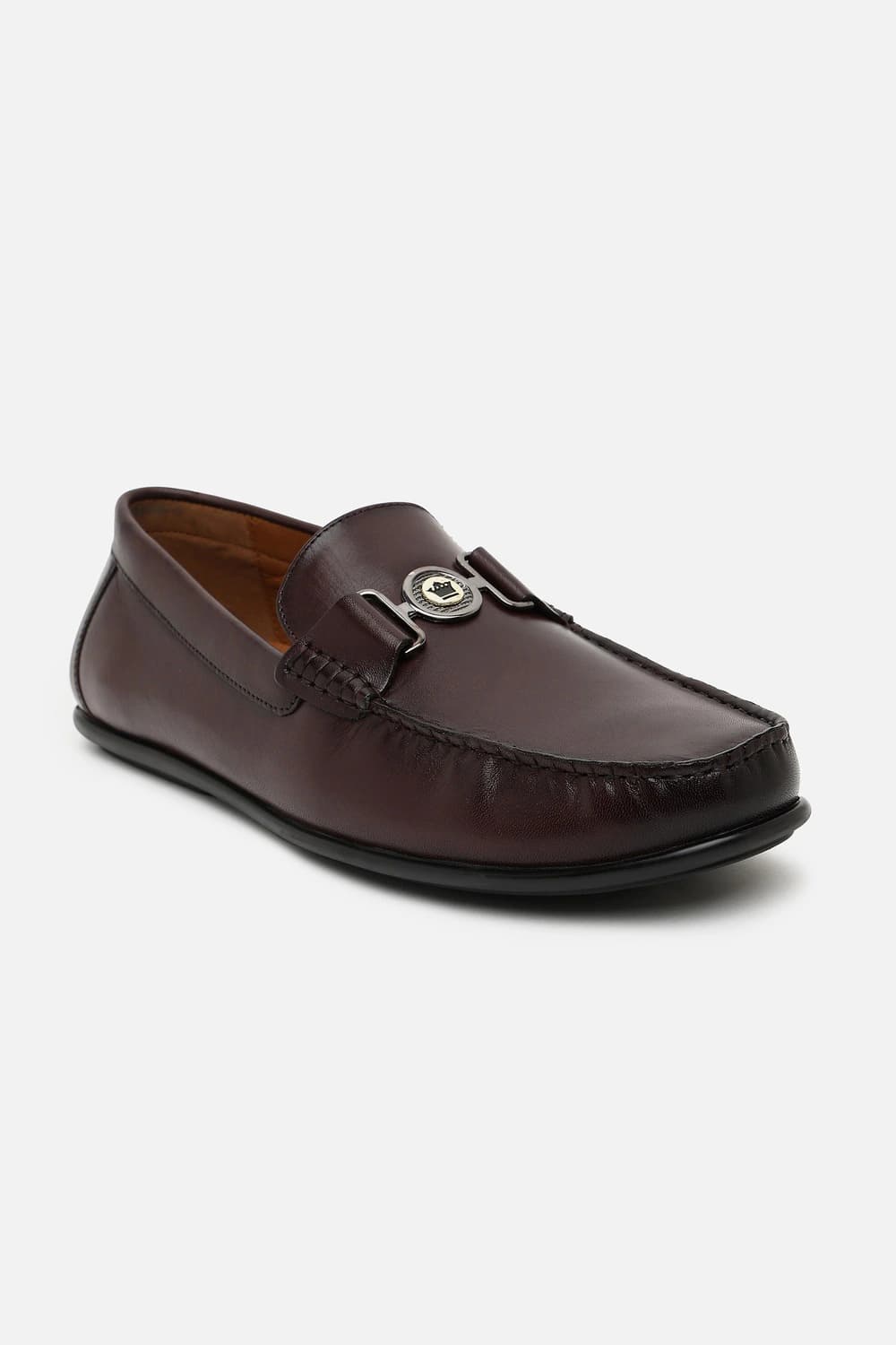 Men Brown Slip Ons | Louisphilippe Men Brown Slip Ons | Louisphilippe