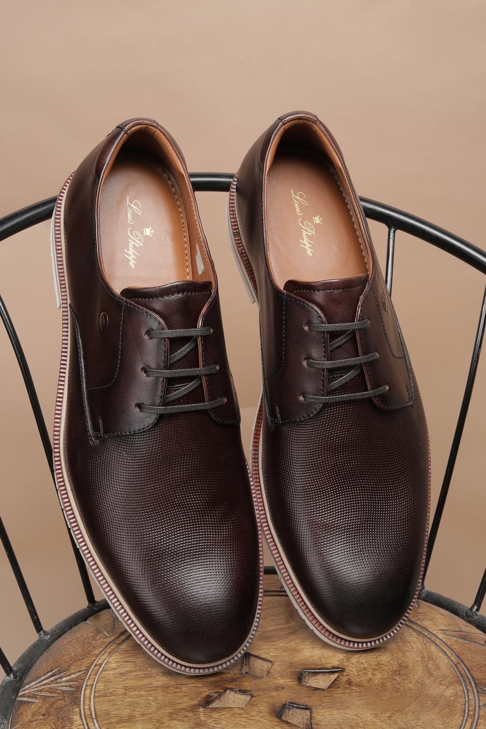 Men Brown Lace Up Shoes | Louisphilippe Men Brown Lace Up Shoes | Louisphilippe