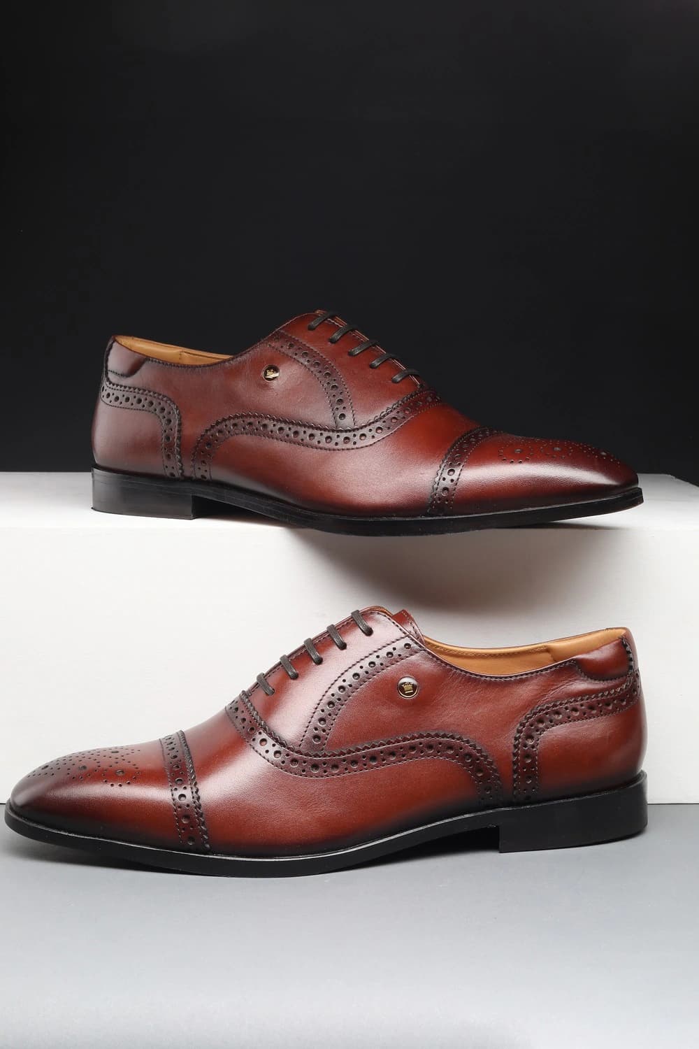 Men Brown Lace Up Shoes | Louisphilippe Men Brown Lace Up Shoes | Louisphilippe