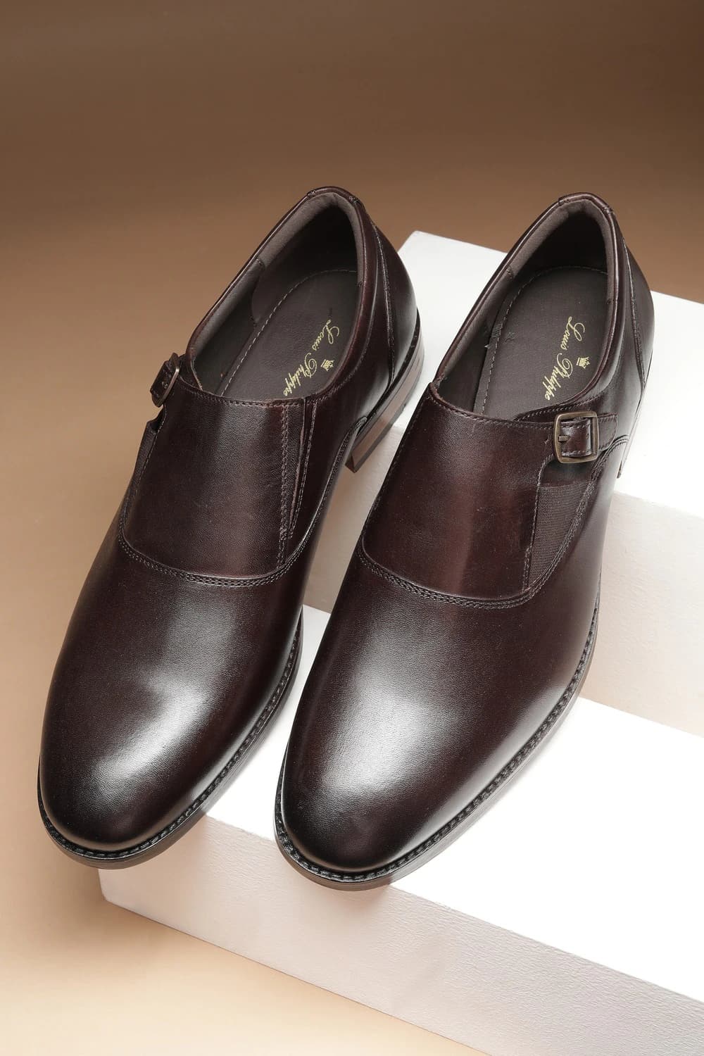 Men Brown Slip Ons | Louisphilippe Men Brown Slip Ons | Louisphilippe
