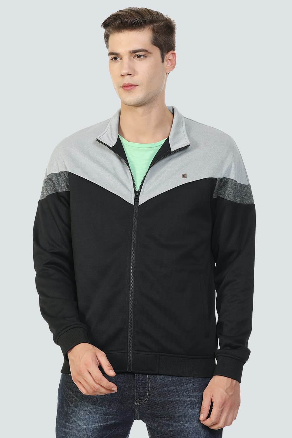 Men Casual Black Print Jacket | Louisphilippe Men Casual Black Print Jacket | Louisphilippe